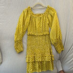 Alexis yellow polka dot dress. Chic!